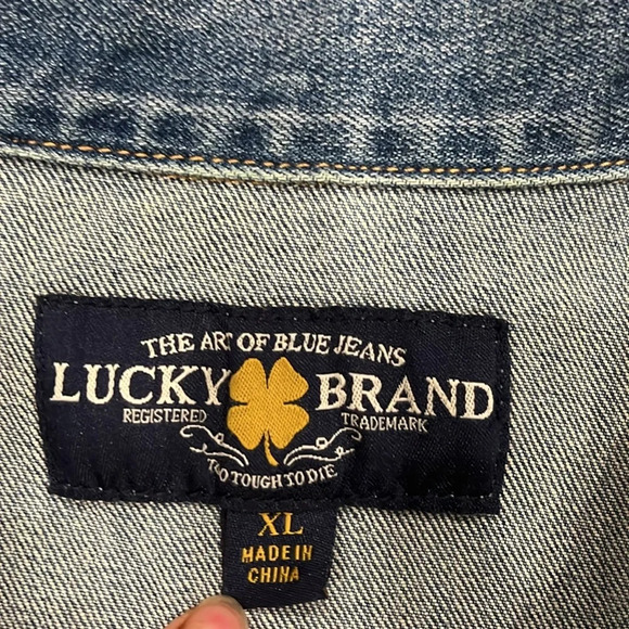 [XL]Lucky Brand WMN Classic Blue Denim Jacket - Picture 2 of 9